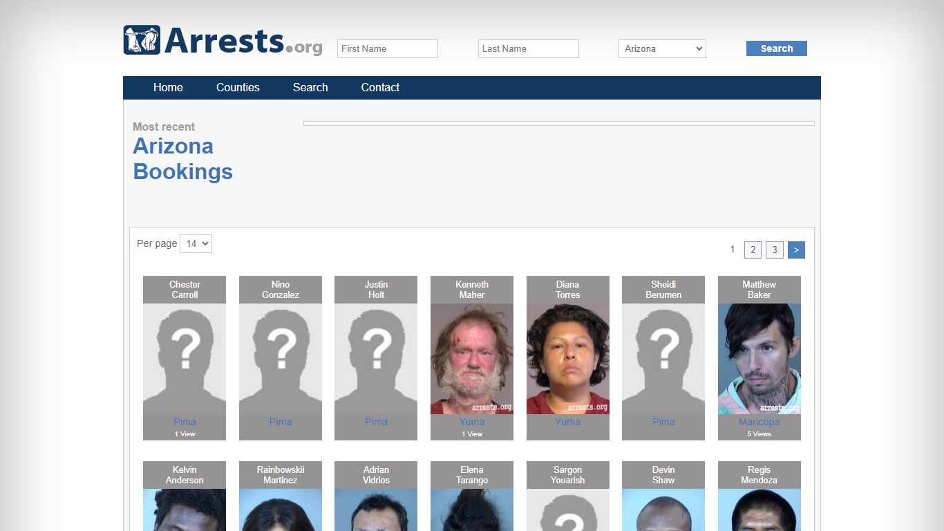 Arizona Arrests and Inmate Search